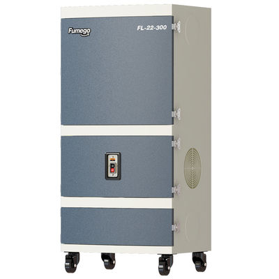 ตัวกรอง 4 ชั้นเครื่องดูดควันแบบพกพา 1.5kw สำหรับการแกะสลักด้วยเลเซอร์