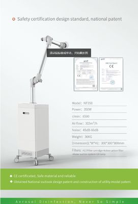 220V 55dB หน่วยดูดสเปรย์ทันตกรรมดูดน้ำอิสระ