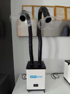 150w Nail Salon Fume Extractor Two Arm ROHS Salon เครื่องฟอกอากาศ