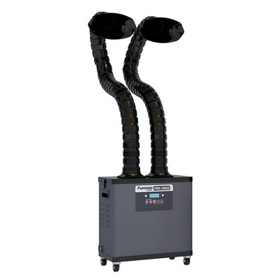 200 W Laser Soldering Fume Extractor 55 DB พร้อมท่อดูด 2 ท่อ