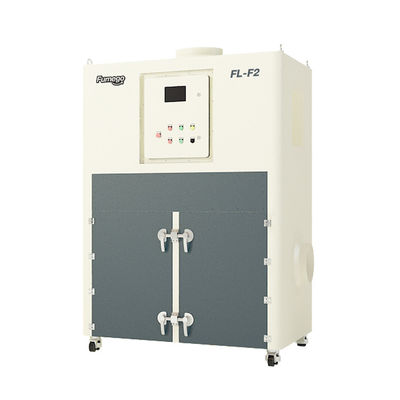 เครื่องดักฝุ่นแบบระเบิดพร้อมระบบทำความสะอาด Pulse Jet Back Belowing แบบสองกระบอก