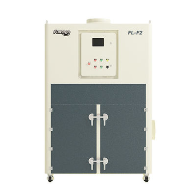 เครื่องดักฝุ่นแบบระเบิดพร้อมระบบทำความสะอาด Pulse Jet Back Belowing แบบสองกระบอก